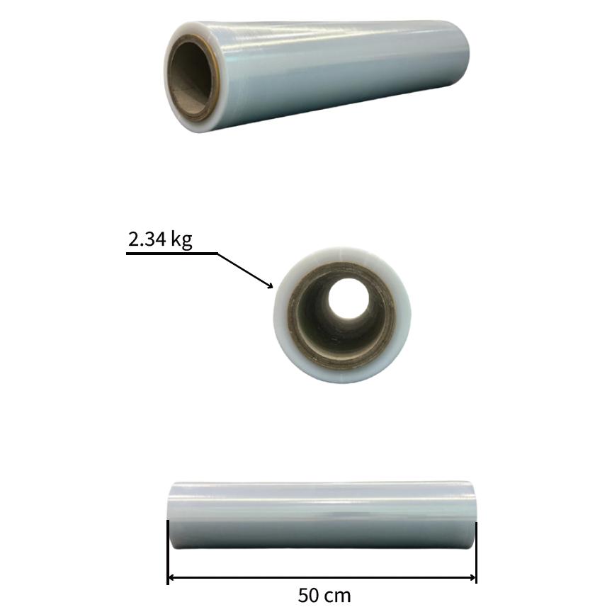 ストレッチフィルム 17ミクロン 500mm×300m 6巻入 1箱 ハンドロール 透明 梱包資材...