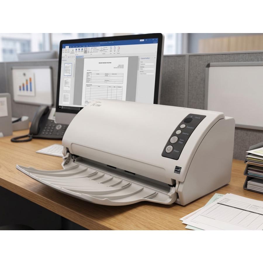 Rakuten - 【中古】【楽天スーパーセール20％OFF】業務用 A4 カラースキャナー fi-7030 両面読取 ADF コンパクトモデル ペーパーレス化 電子帳簿保存法対策 プラスチックカード対応 a4サイズ FUJITSU