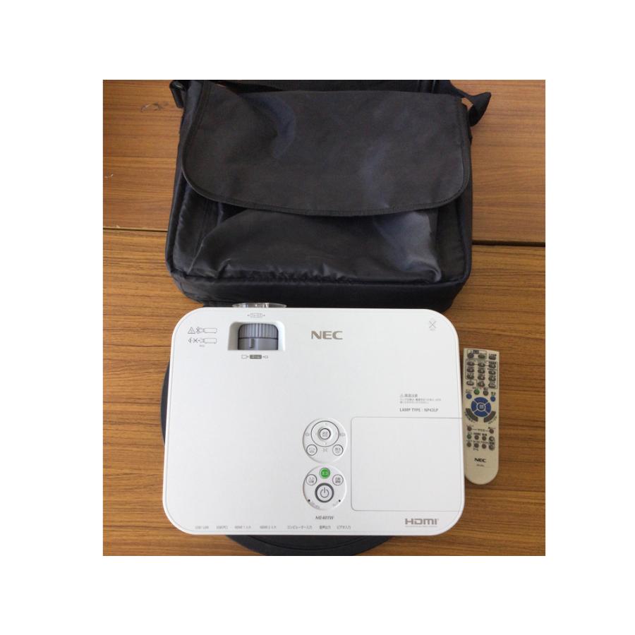 【中古】NEC NP-ME401W 軽量コンパクトプロジェクター | WXGA 4000lm ランプ使用150H未満 | 3LCD方式 ..