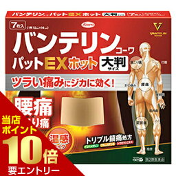 【第2類医薬品】バンテリンコーワ パットEX ホット 大判サイズ 7枚 [第2類医薬品]