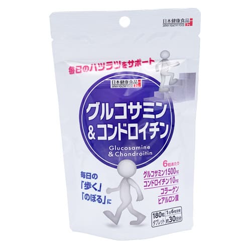 グルコサミン&コンドロイチン 300mg × 120粒健康食品 タブレット サプリメント サプリ グルコサミン コンドロイチン コラーゲン ヒアルロン酸 日本 日本健康食品[ネコポス対応商品]