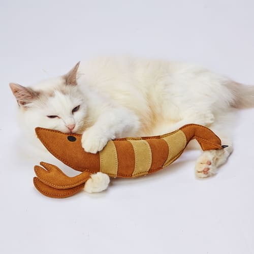 けりぐるみ タフレザー 最強のエビ 1個ペティオ 猫 おもちゃ けりぐりみ 革 レザー...
