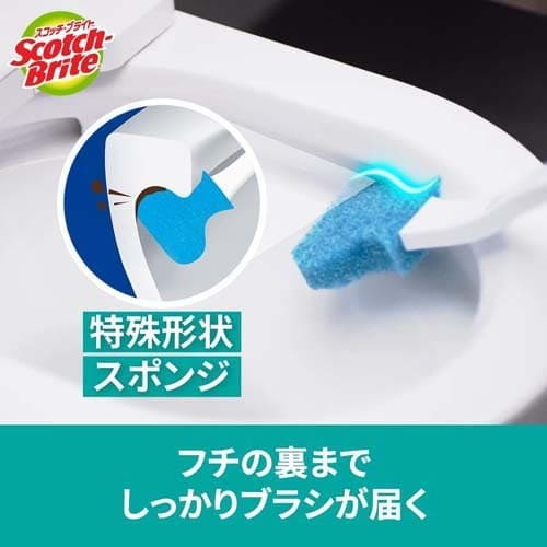 ＼店内全品ポイント10倍／※要エントリースコッチブライト 取り替え式トイレクリーナー 防汚プラス 取り替え用スポンジ T-557-6RFスポンジが交換できる、1回取り替え式のトイレクリーナー！