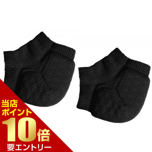 樂天商城 - かかと衝撃綿混クッションサポーター ブラック【GW限定】ポイント11倍※要エントリー～5/7 23:59迄