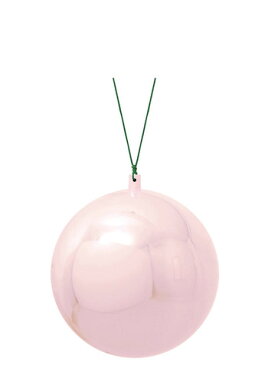 【クリスマス・装飾・カラフルボール】150mmファンシーユニボール(ワイヤー付)(1ケ/パック)・ピンク