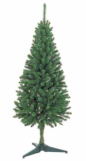 【クリスマス・ヌードツリー・装飾】150cmスリムツリー(枝が幹に巻きつけられており、手で直接広げるタイプ)