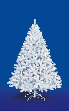 【クリスマス・ヌードツリー・装飾】210cmホワイトパインツリー(幹と枝が傘の様な部品で接続されておりパタパタ広げるタイプ)