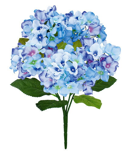 【造花・夏の造花・あじさい・紫陽花】彩アジサイブッシュ＜BC付＞・ブルー
