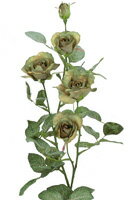 【造花・シルクフラワー】アレクサンダーローズ・オリーブ