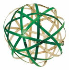 【お正月・装飾用・アレンジメント・材料】15cm竹毬