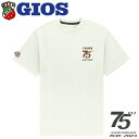 【30%OFF在庫限り】GIOS 75TH スモールロゴTシャツ WH S | ジオス クロスバイク bike 限定 Tシャツ 半袖 メンズ 限定商品 サイクル ロードバイク アパレル