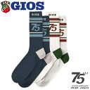 【30%OFF在庫限り】GIOS 75TH ソックス | ジオス 靴下 メンズ おしゃれ 自転車 クロスバイク ロードバイク bike 紺 白 ネイビー ホワイ...