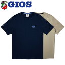 【ポイント15倍 GIOS公式ショップ】 GIOS LIFESTYLE Tシャツ TRACK (123001) | ジオス 半袖 メンズ 夏 自転車 クロスバイク ロードバイク bike アパレル 服 サイクル ネイビー ベージュ