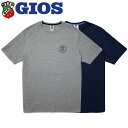 【ポイント15倍 GIOS公式ショップ】 GIOS LIFESTYLE ロゴTシャツ (123003) | ジオス 半袖 メンズ 服 上着 夏 涼しい 自転車 サイクル クロスバイク ロードバイク 色 グレー ネイビー