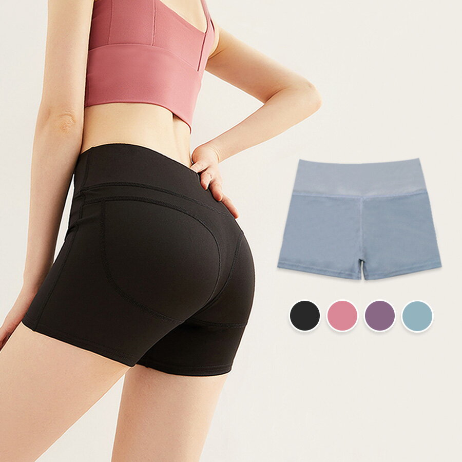 スポーツウェア ショートパンツ ボトムス レディース 短パン フィットネス ヨガ ジム 伸縮 おしゃれ シンプル ストレッチ ヨガウェア 家ヨガ ピラティス エ...