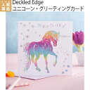 乗馬 文具 家電 Deckled Edge ユニコーン グリーティングカード 乗馬用品 馬具 乗馬用品ジョセス