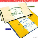 乗馬 雑貨 Nico コットン フェイスタオル「SCENT OF GRASS」 乗馬用品 馬具