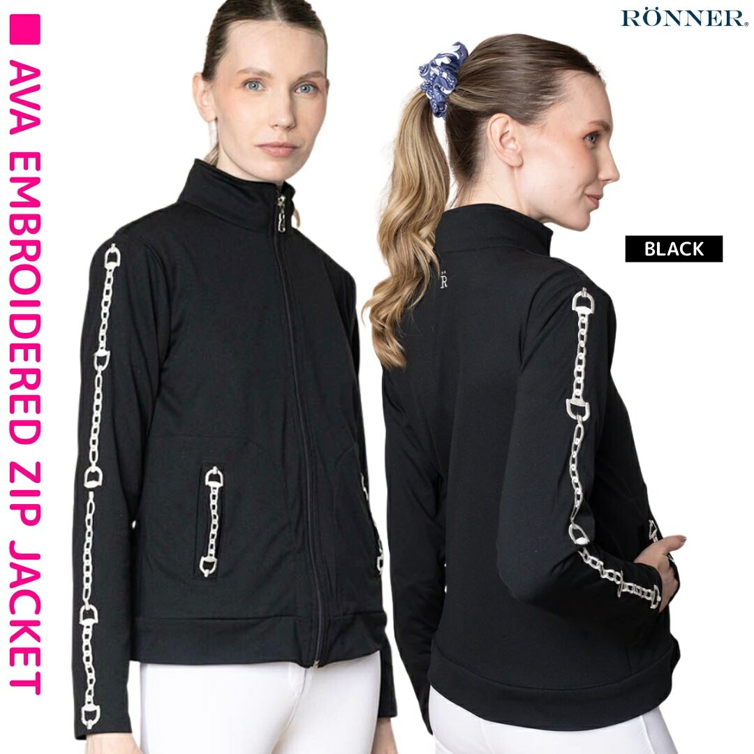 乗馬 コート RONNER アバ 刺繍ジャケット レディース 乗馬用品 馬具