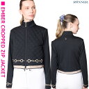 乗馬 ジャケット ブルゾン RONNER エンバー 刺繍クロップドジャケット レディース 乗馬用品 馬具