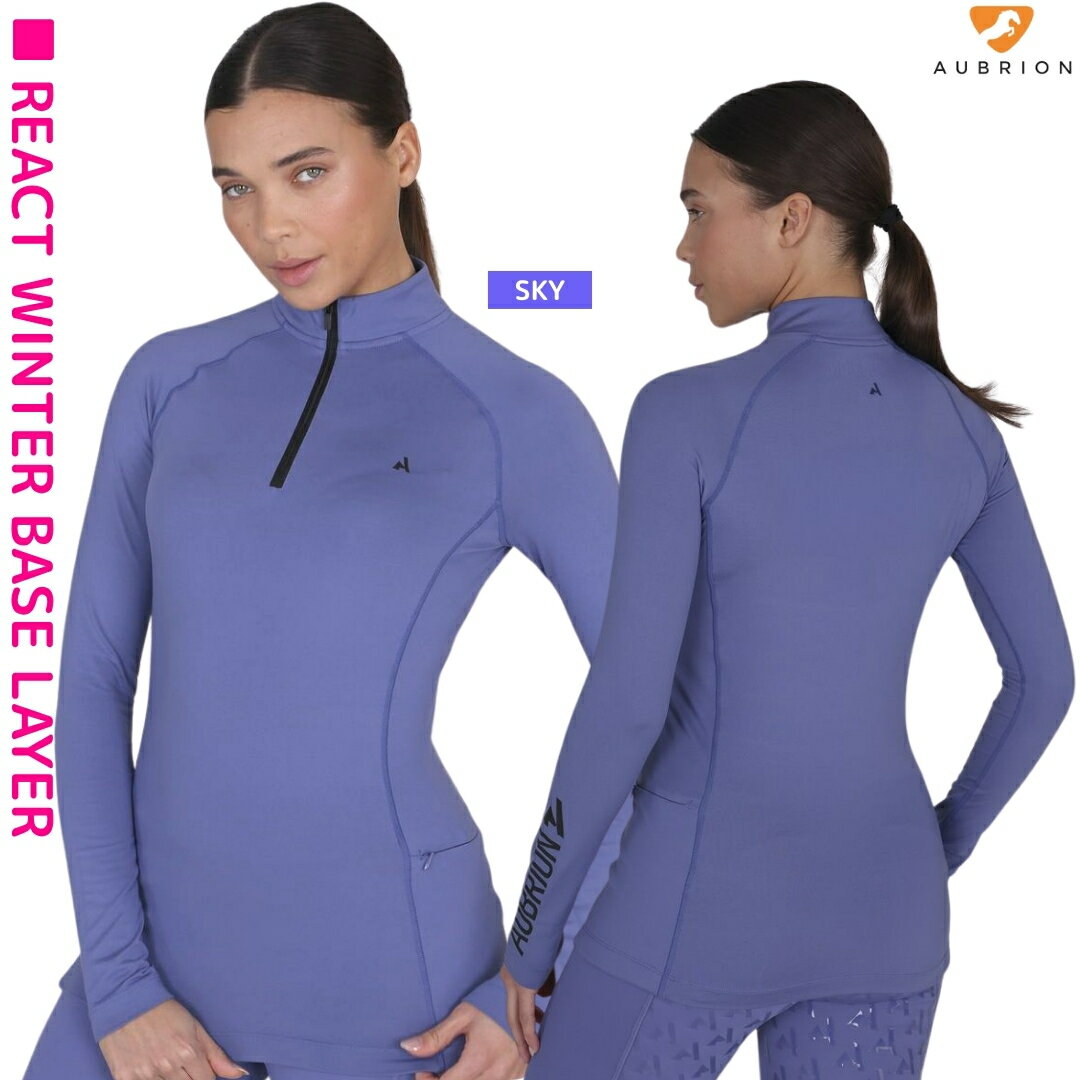 乗馬 機能性シャツ Aubrion リアクト ウィンター ベースレイヤー レディース 乗馬用品 馬具