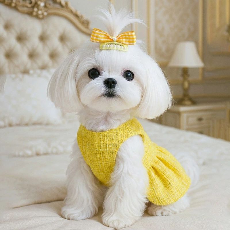 犬 ペット用 ヘアクリップ ヘアピン リボン 2点セット コームピン パッチン留め 髪...