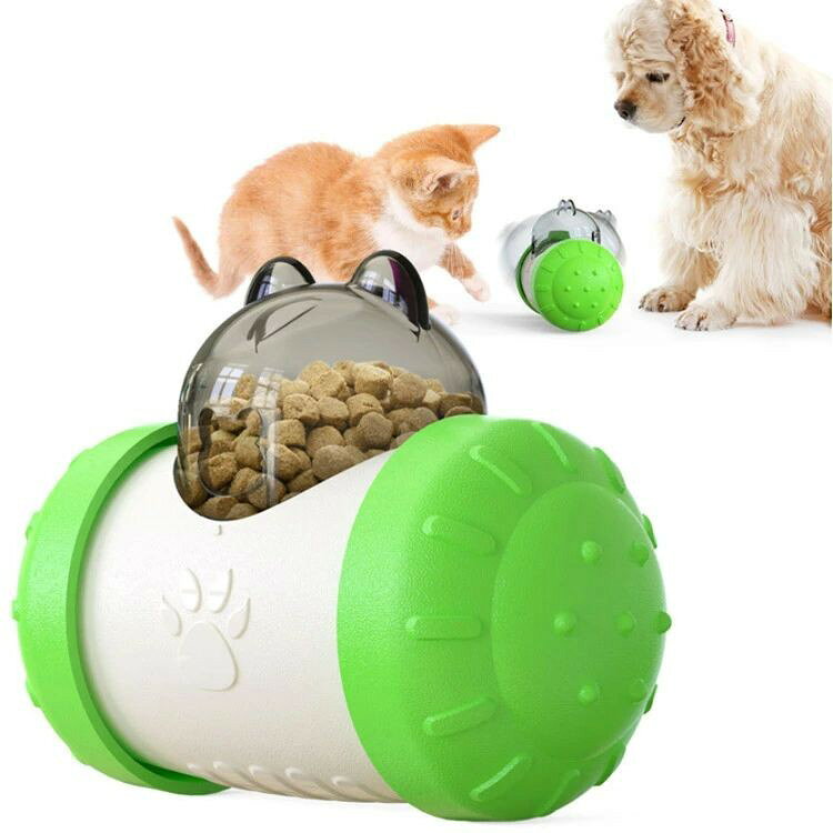JoenPlusのペット 知育 おやつボウル フードボウル 犬 猫 食器餌入れ フードボール エサ入れ玩具 動くおもちゃ バランス車設計 おもちゃ トイ 送料無料｜アングル3