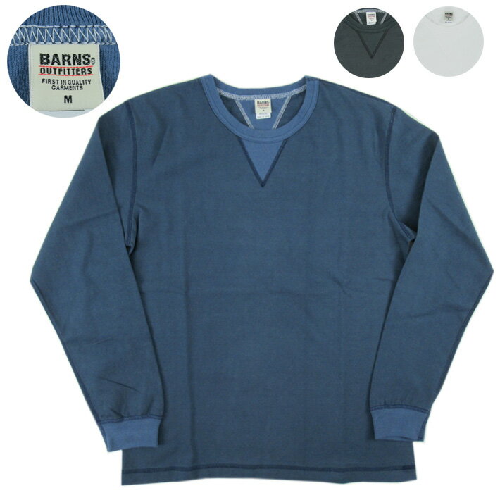 樂天商城 - BARNS バーンズ COZEN ガゼット ロングスリーブTシャツ 長袖 BR-3043
