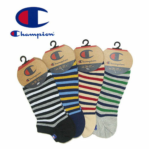 Champion チャンピオン ゴースト ソックス ボーダー ノンパイル 1P C1-1711P1