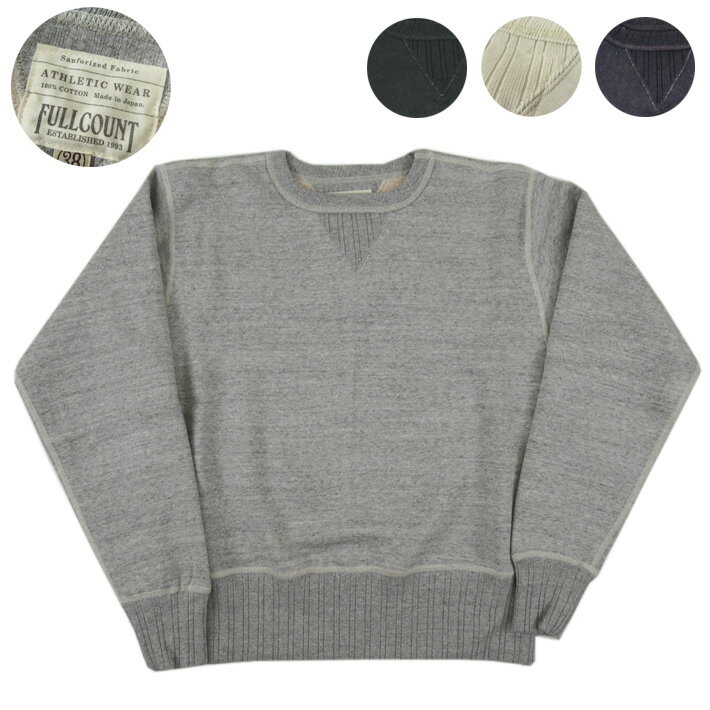 FULLCOUNT フルカウント スウェットシャツ DOUBLE V SET IN SLEEVE MOTHER COTTON 3741