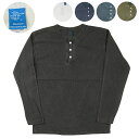 Good On グッドオン ヘンリーネック 長袖Tシャツ ピグメントダイ HENLEY-NECK-LS