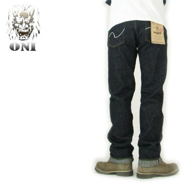 鬼デニム ONI DENIM 和紙糸刺繍 585XX 16.5oz セミタイトストレート