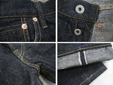 鬼デニム ONI DENIM 和紙糸刺繍 585XX 16.5oz セミタイトストレート