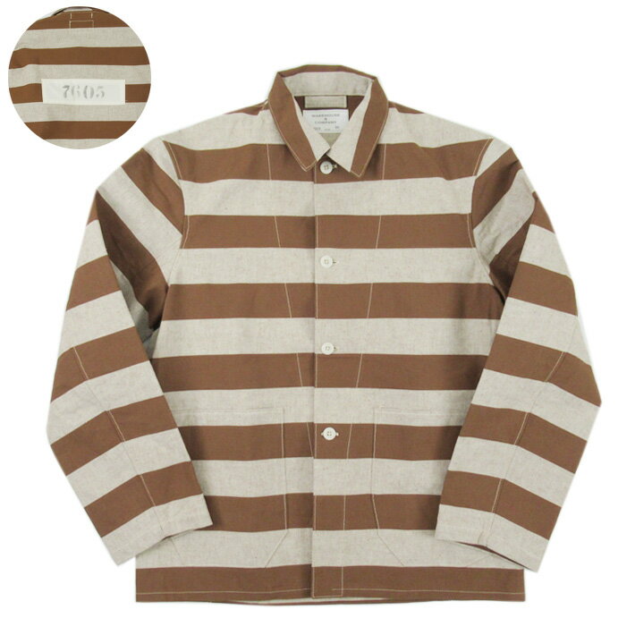 樂天商城 - WAREHOUSE ウエアハウス Lot 2215 BROWN PRISONER JACKET アップリケ
