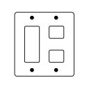 【在庫限り】Panasonic パナソニック新金属プレート 5コ用 WN7505
