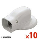INABA 因幡電工 スリムダクトSD ウォールコーナーエアコンキャップ ホワイト 10個セット SWM100W SWM-100-W【まとめ買い特価】