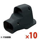 INABA 因幡電工 スリムダクトSD ウォールコーナー換気式 ブラック 10個セット SWK77NK SWK-77N-K【まとめ買い特価】