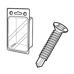 Rakuten - Jefcom ジェフコム DENSAN デンサン P-PACK ピアスネジ（ステンレス）皿頭 φ4×13mm 56本 PS-413SP【当店はジェフコム正規取扱店です】