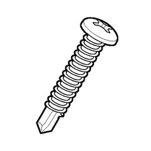 Jefcom ジェフコム DENSAN デンサン P-PACK ピアスネジ（ステンレス）ナベ頭 φ4×40mm 18本 PN-440SP【当店はジェフコム正規取扱店です】