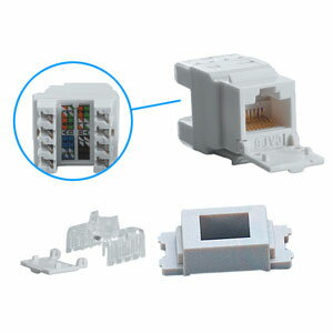 Jefcom ジェフコム DENSAN デンサンカテゴリー6用キーストンジャックLK6JACK-8【当店はジェフコム正規取扱店です】