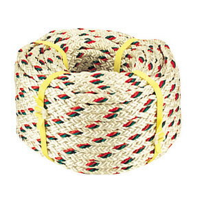 JEFCOM/ジェフコム DENSAN/デンサン テトロンロープ φ16×50m DPR-16512打ち　キンク・より戻りが少ない●12打ち　キンク・より戻りがない●両アイ加工付※受注生産品につき、ご注文後のキャンセルはご容赦願います。 仕...