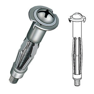 【11/27 8:59まで！P3倍】Jefcom ジェフコム DENSAN デンサン ボードアンカー 適用板厚10〜16mm 50本 A..