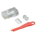 【11/11 8:59まで!P3倍】Jefcom ジェフコム DENSAN デンサン セキュリティモジュラープラグ 25個 MJSHL-808【当店はジェフコム...