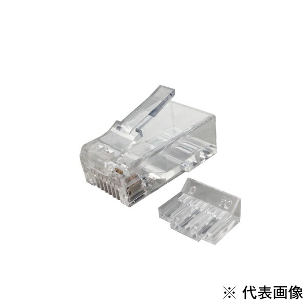 Jefcom ジェフコム DENSAN デンサン カテゴリー6 モジュラープラグ 単線・より線共用 2ピースタイプ 100個入り M6-2P-865H