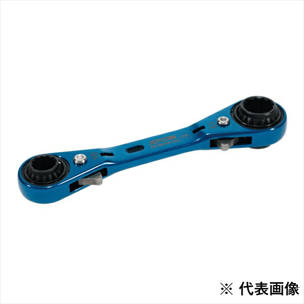 Jefcom ジェフコム DENSAN デンサン 両口ダブルソケットレンチ ショートソケット DR-0813S-FAS