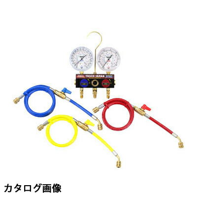TASCO イチネンタスコ ボールバルブ式ゲージマニホールド TA124KV-2