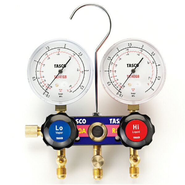 【2/10 8:59まで！P3倍】TASCO イチネンタスコ R410A/R32ゲージマニホールド TA122J