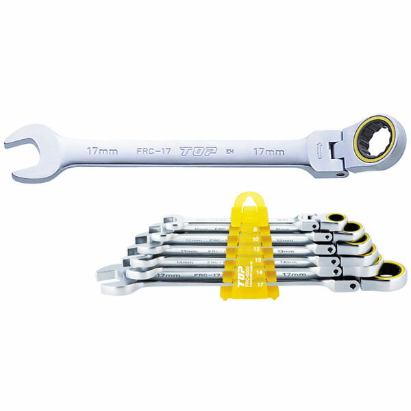 TOP・トップ工業 首振りラチェットコンビセット FRC-6000【3691578】