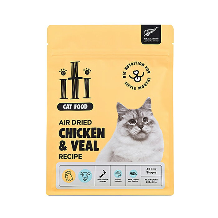 樂天商城 - イティ iti 猫 [チキン＆ヴィール(仔牛)] 200g ドライキャットフード【ポイント10倍】