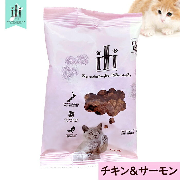 イティ iti 猫 ［チキン＆サーモン］ 40g ドライキャットフード サンプル・お試しにおすすめサイズ！