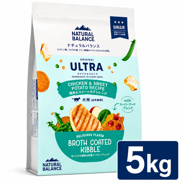 ナチュラルバランスオリジナルウルトラ 鶏肉＆スイートポテト 犬 ドッグフード 5kg 正規品 全年齢対応
